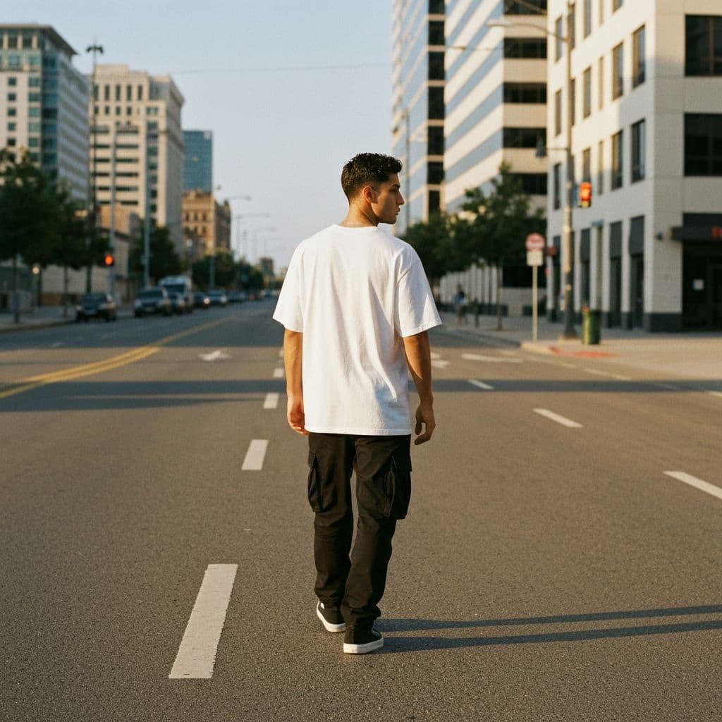 Street style back shot