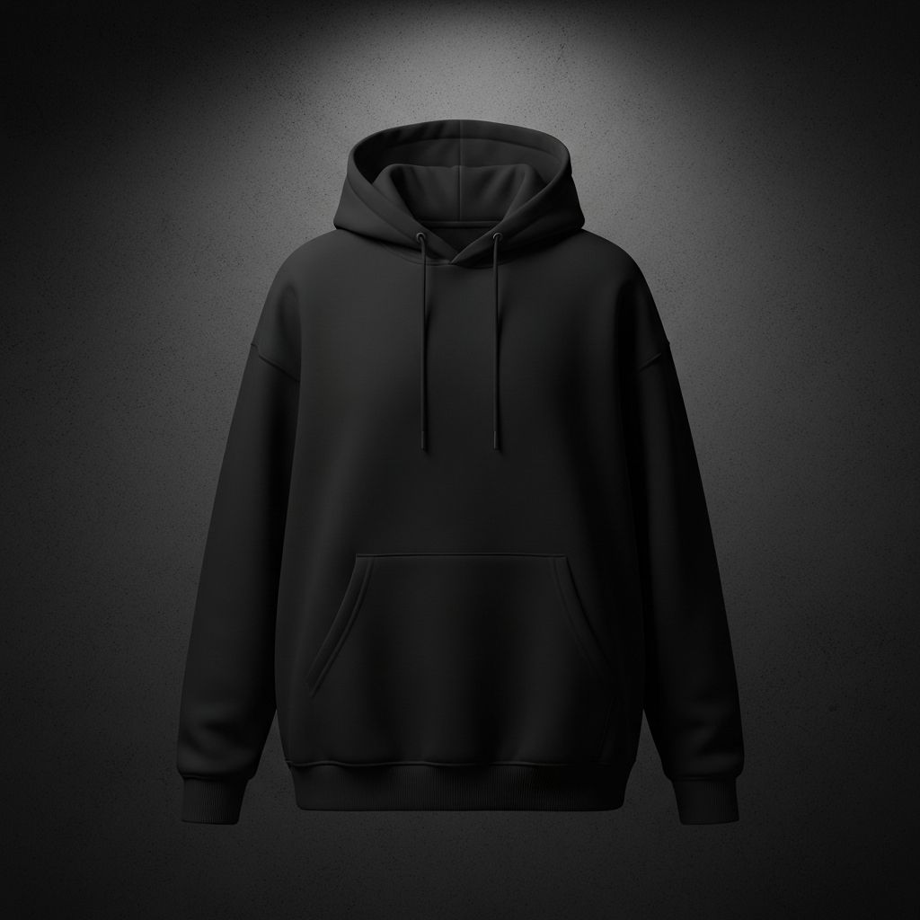 Custom embroidery preview on premium hoodie